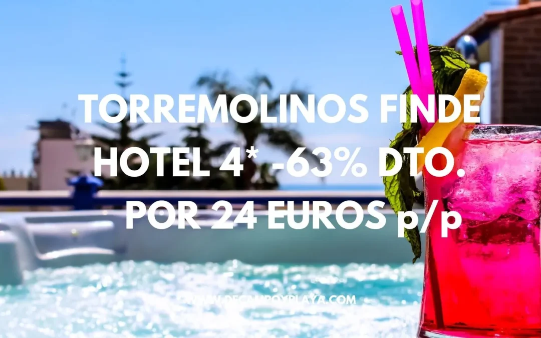 BRUTAL!! Fin de semana en COSTA DEL SOL: Hotel 4* junto playa sólo 24 Euros p/p