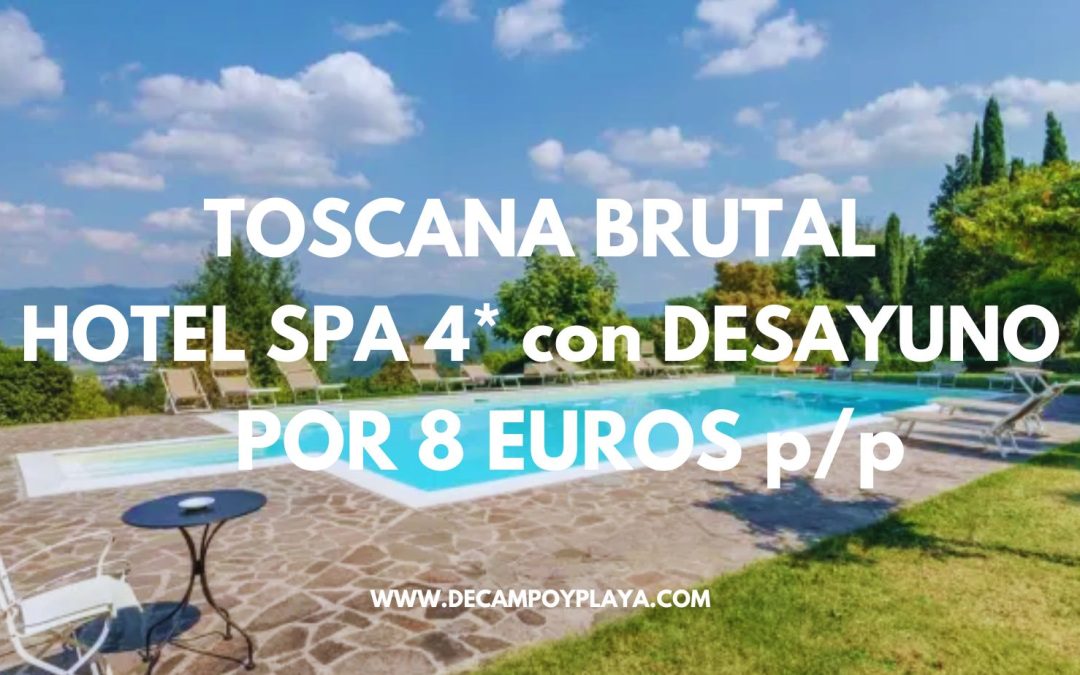 RÁPIDO!! TOSCANA en Otoño: Hotel 4* junto a FLORENCIA con desayuno por sólo 8 Euros p/p