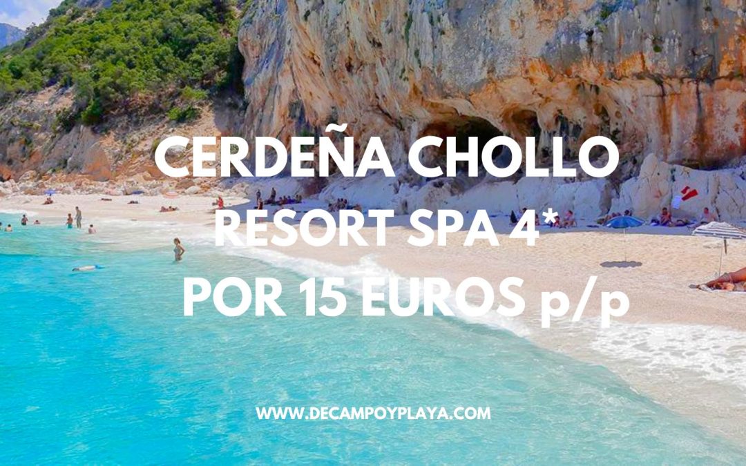 CHOLLAZO CERDEÑA en Junio: Resort Spa 4* por SÓLO 15 Euros p/p