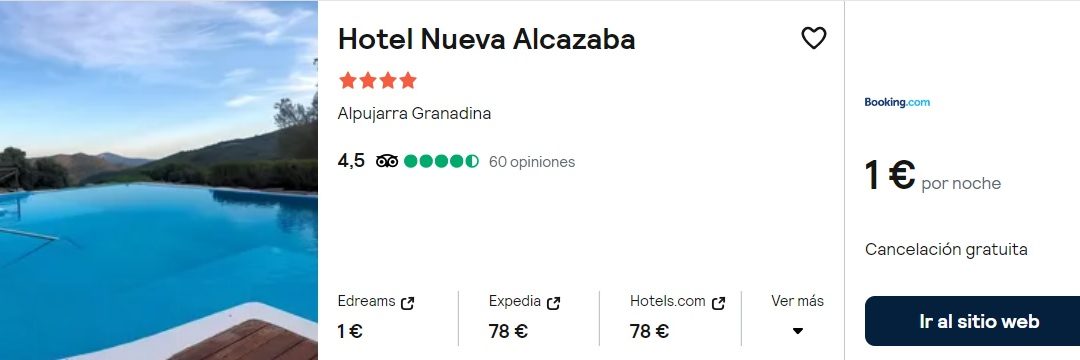 NI LO PIENSES!! ALPUJARRA GRANADA: Hotel 4* por SÓLO 0,50 CÉNTIMOS p/p