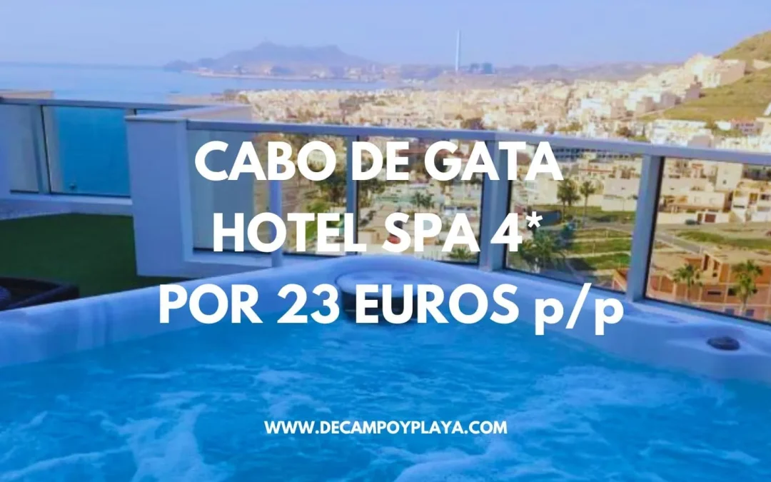 CABO DE GATA Junio: Hotel Spa 4* frente playa por sólo 23 Euros p/p