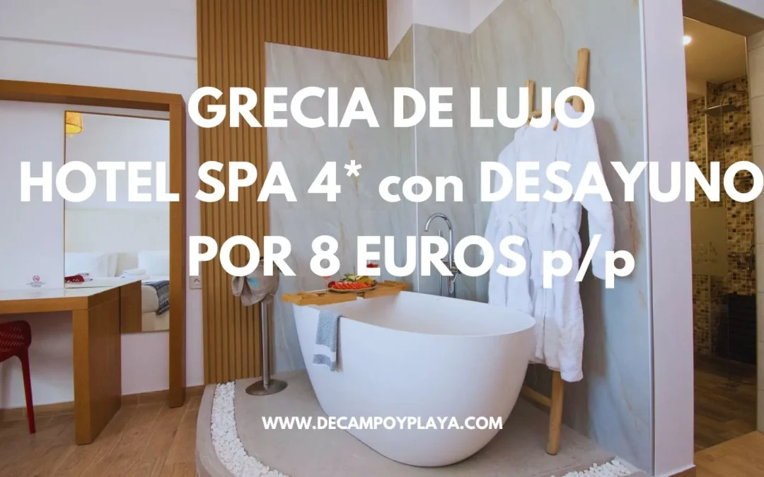 RÁPIDO!! ISLAS GRIEGAS: Hotel 4* de lujo en Creta con desayuno por sólo 8 Euros p/p