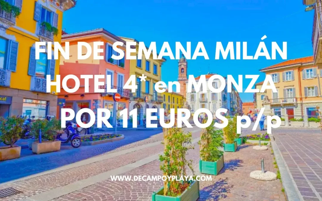CORREE!! Fin de semana en MILÁN: Hotel Boutique 4* en Monza SÓLO 11 Euros p/p