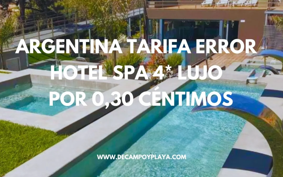 ARGENTINA 2025: Hotel 4* de LUJO en Buenos Aires junto a la playa por 0,30 CÉNTIMOS p/p