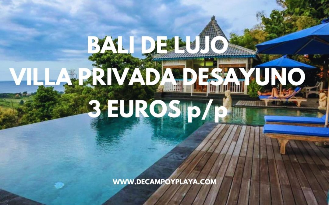 BALI GANGA: Villa Spa 4* privada 65 M2  con desayuno SÓLO 3 Euros p/p