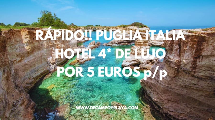CORREE!! PUGLIA: Hotel Boutique 4* LUJO en Brindisi por SÓLO 5 Euros p/p