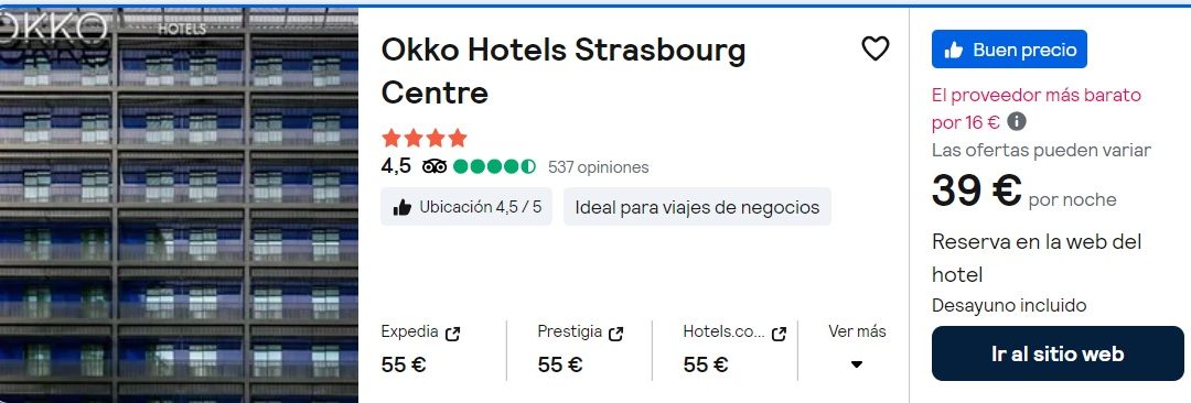 AGOSTO EN ESTRASBURGO: Hotel Spa 4* en el centro con desayuno SÓLO 19 Euros p/p