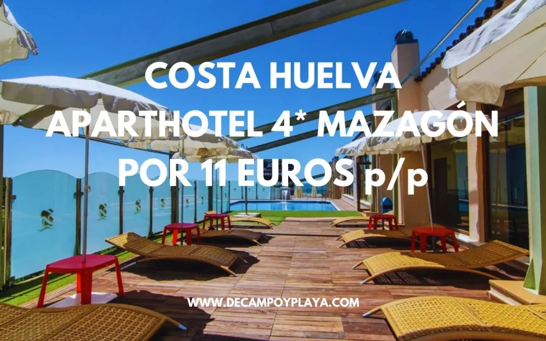 CHOLLO COSTA DE HUELVA: Aparthotel 4* frente playa para cuatro SÓLO 11 Euros p/p