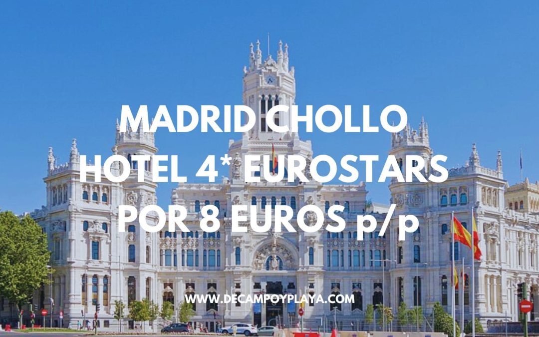 CHOLLO MADRID Hotel 4* Eurostars junto Parque Warner por sólo 8 Euros p/p