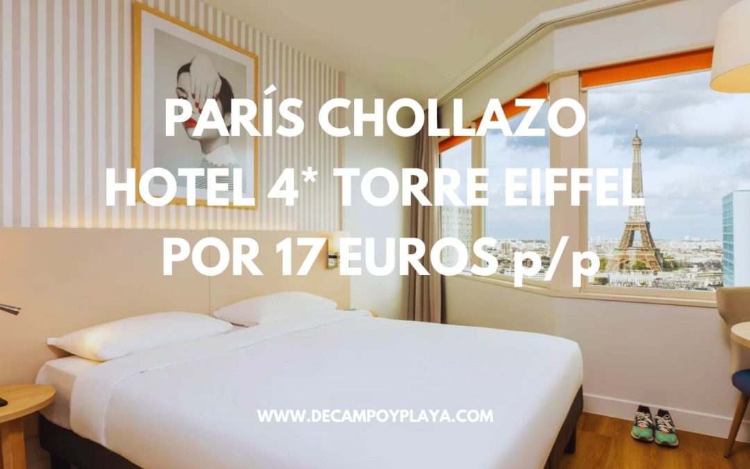 NI LO PIENSES!! PARÍS: Hotel 4* junto TORRE EIFFEL sólo 17 Euros p/p