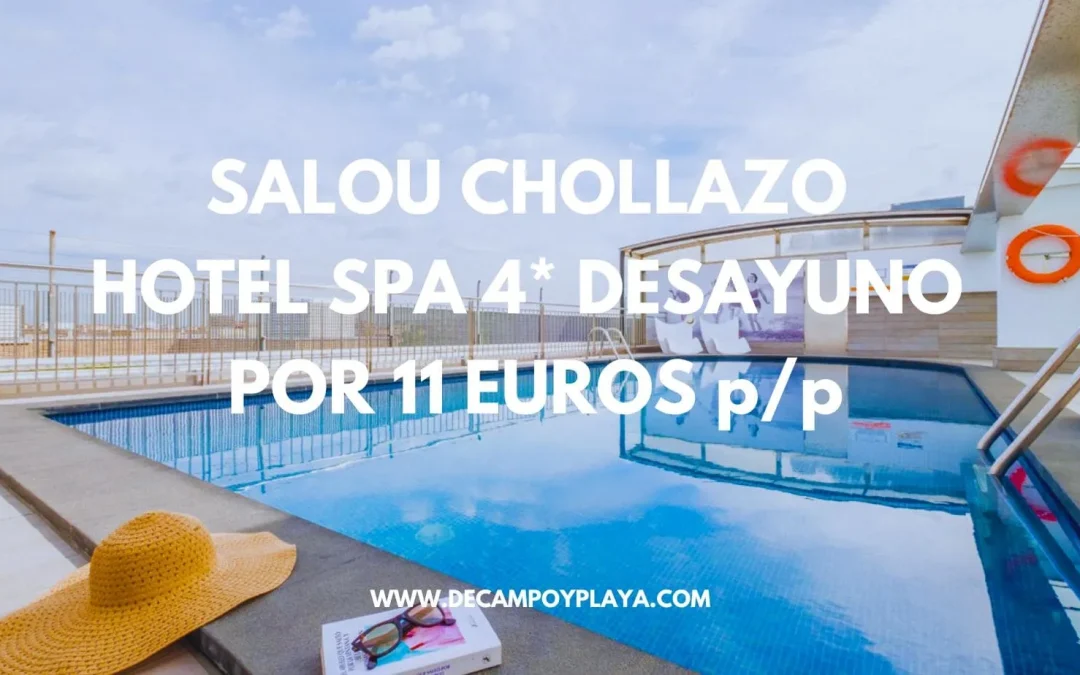 GANGA SALOU: Hotel Spa 4* frente playa para cuatro y desayuno SÓLO 11 Euros p/p