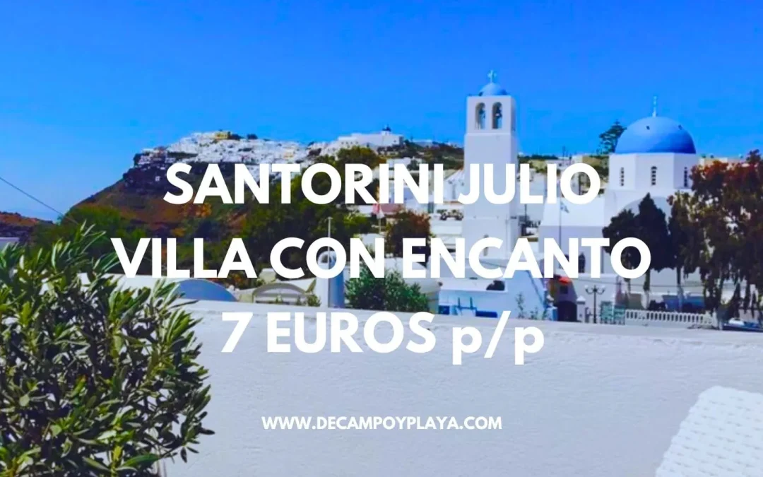 CHOLLAZO SANTORINI: Villa con encanto junto cúpulas SÓLO 7 Euros p/p