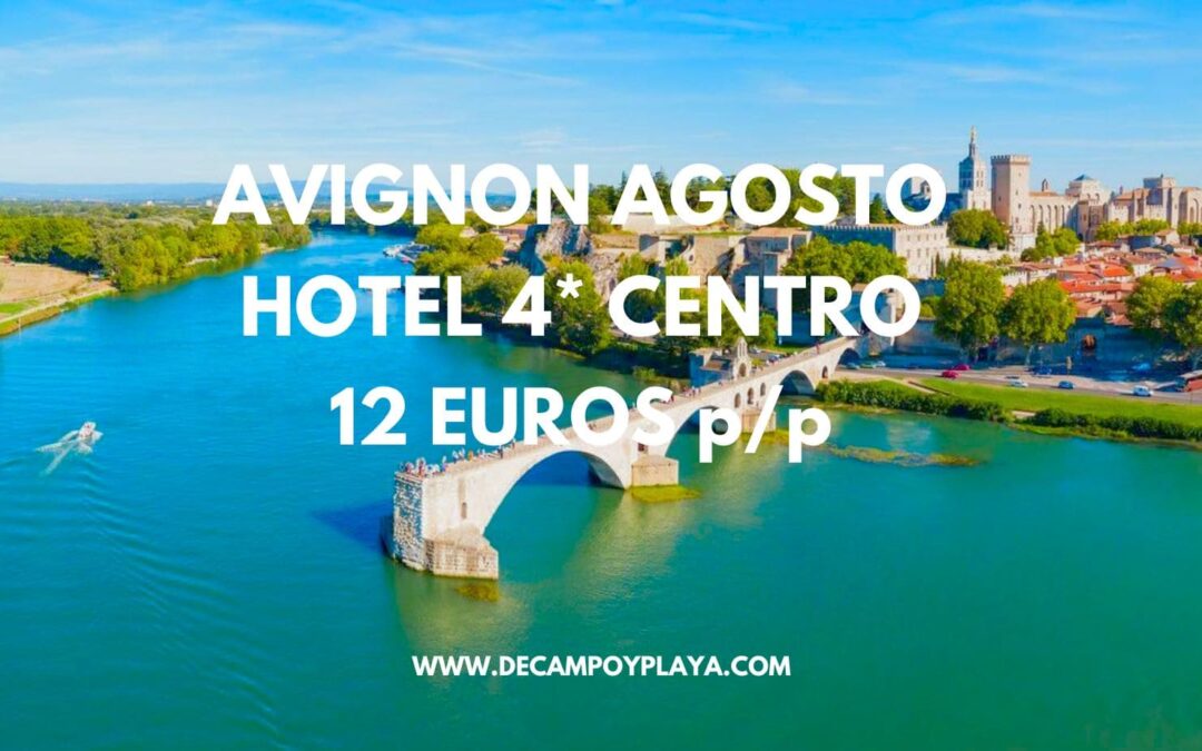 CHOLLO AGOSTO en La Provenza francesa: Hotel 4* centro con piscina SÓLO 12 Euros p/p