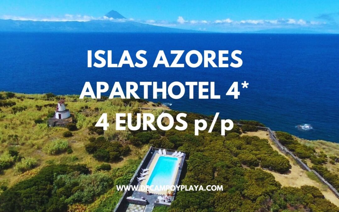 ISLAS AZORES: Apartahotel frente playa para cuatro SÓLO 4 Euros p/p