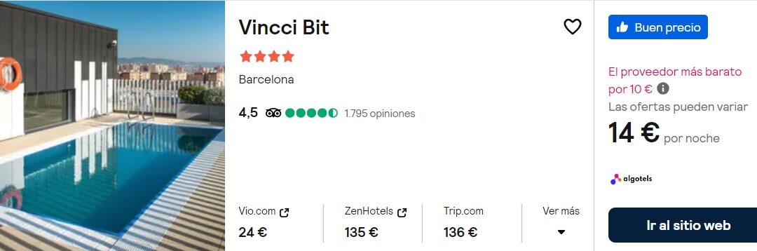 ÚLTIMA HORA BARCELONA: Hotel 4* lujo centro SÓLO 7 Euros p/p