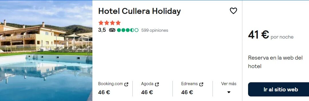 AGOSTO CULLERA: Hotel 4* en la playa SÓLO 20 Euros p/p