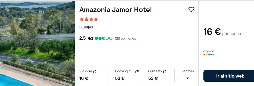 ÚLTIMA HORA PORTUGAL: Hotel 4* junto a Lisboa SÓLO 8 Euros p/p