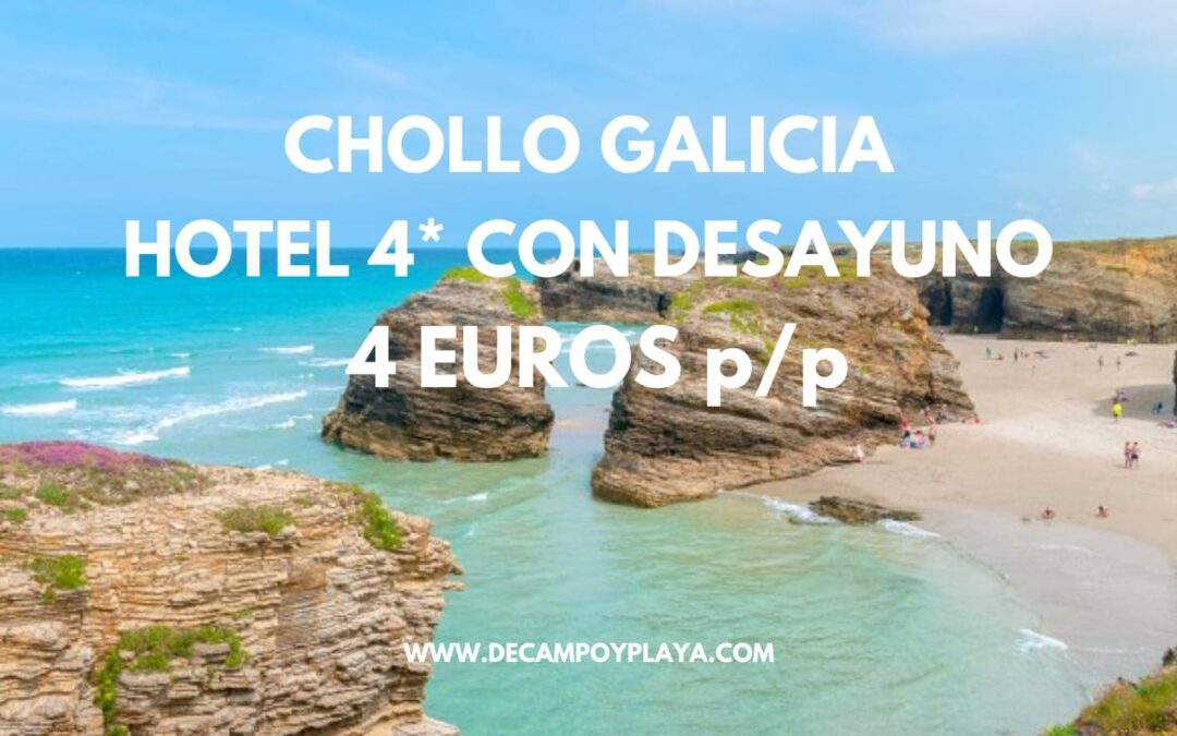 RÁPIDO!! GALICIA: Hotel 4* en Lugo habitación familiar hasta cuatro pax SÓLO 4 Euros p/p