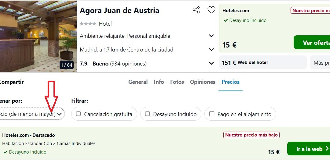 MADRID CHOLLAZO: Hotel 4* CENTRO con desayuno SÓLO 7 Euros p/p