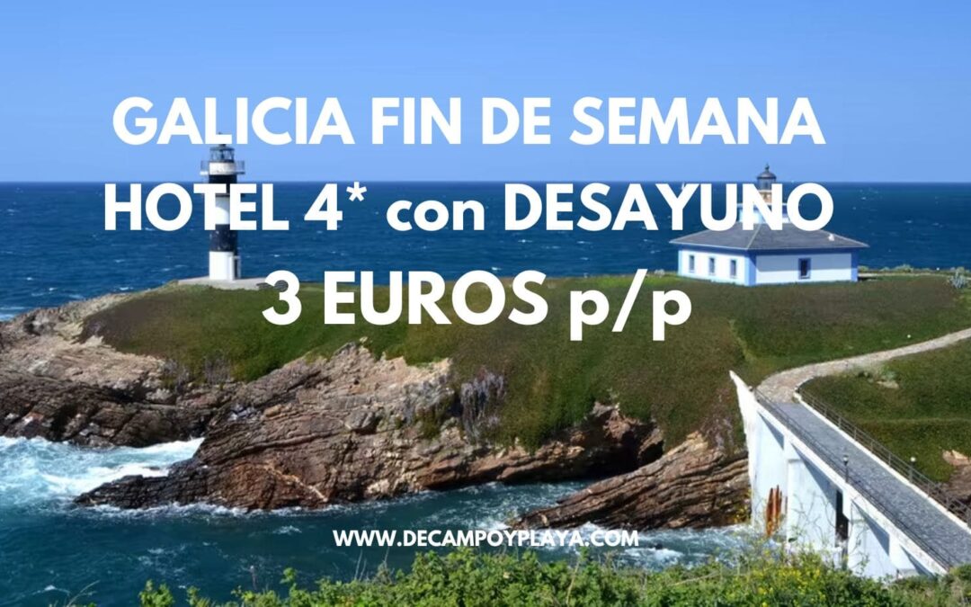 RÁPIDO!! GALICIA Fin de semana: Hotel 4* en Lugo con desayuno SÓLO 3 Euros p/p