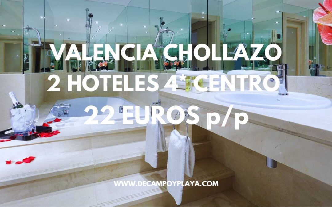 VALENCIA Navidades:  2 Hoteles 4* en el centro por sólo 22 Euros p/p