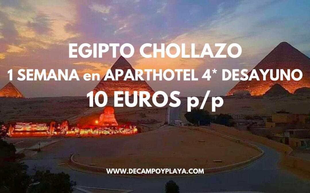 EGIPTO DE LUJO: Una semana en Hotel 4* frente pirámides con desayuno SÓLO 28 Euros p/p