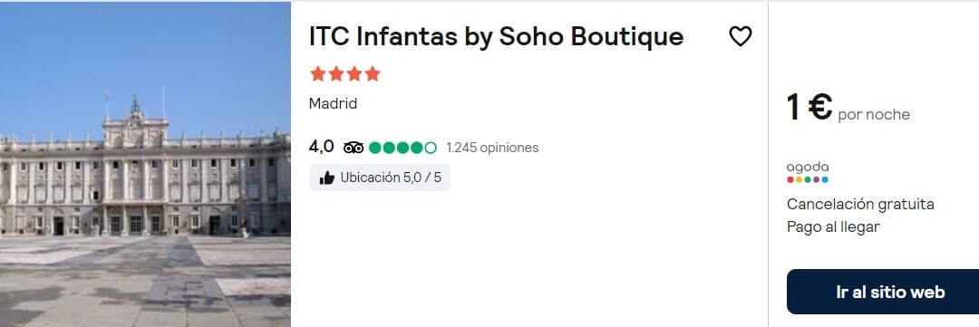 MADRID Tarifa Error Fin de semana!! Hotel 4* lujo en Chueca por SÓLO 0,50 céntimos p/p