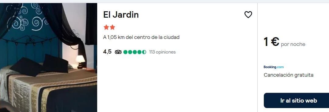 CANTABRIA Tarifa error: Hotel en Santander por 0,50 céntimos p/p