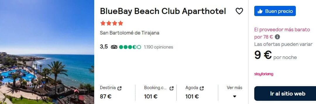 RÁPIDO!! GRAN CANARIA Hotel 4* frente al mar SÓLO 4 Euros p/p