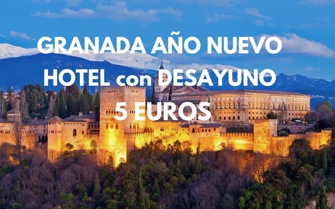 GRANADA Año Nuevo: Hotel con desayuno para dos por sólo 5 Euros