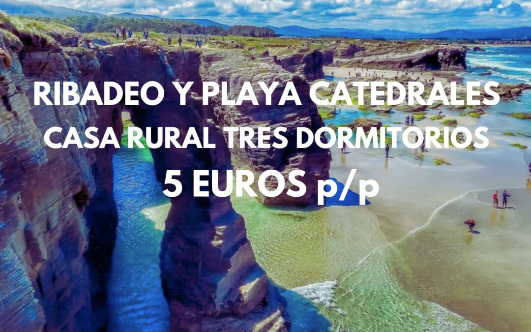 TURISMO RURAL en RIBADEO (Galicia) puente Noviembre: Casa de tres dormitorios por sólo 5 Euros
