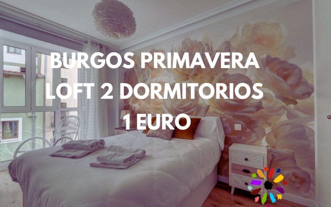 BURGOS Tarifa Error Primavera: Loft de 2 dormitorios por SÓLO 1 Euro