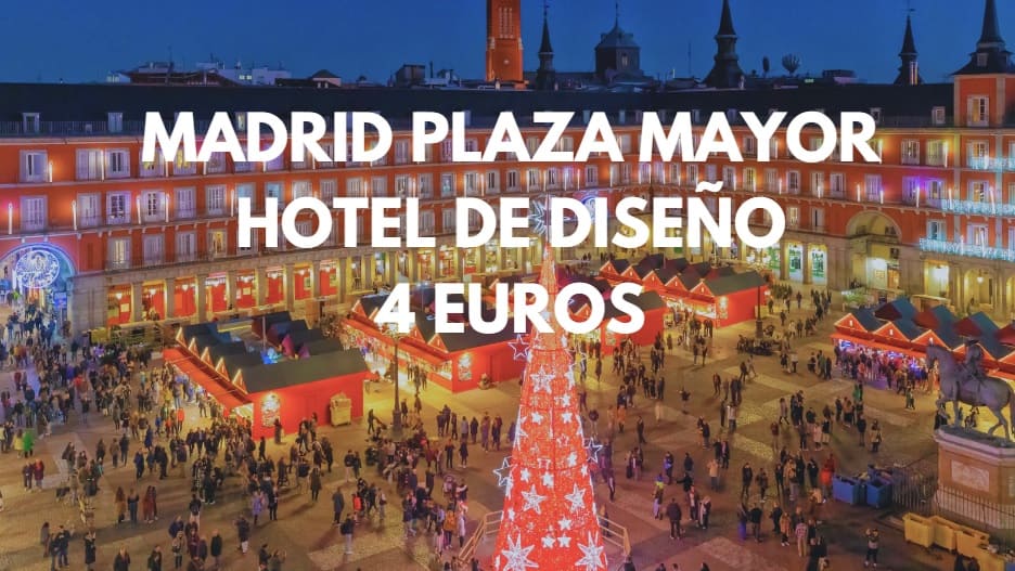RÁPIDO!! MADRID Navidades: Hotel de diseño junto Plaza Mayor para dos por SÓLO 4 Euros