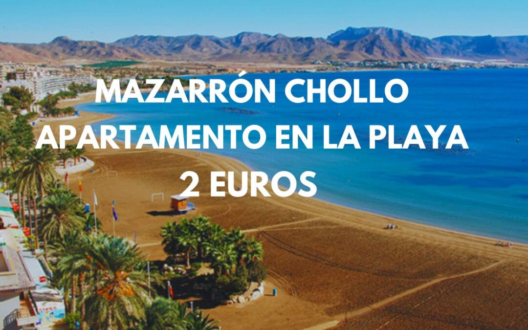 MAZARRÓN GANGA: Apartamentos frente playa hasta cinco personas por sólo 2 Euros