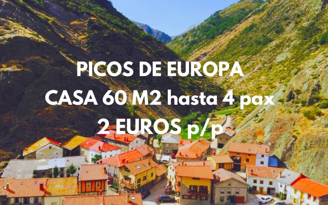 PICOS DE EUROPA diciembre: Casa rural preciosa de 60m2 hasta cuatro pax por sólo 2 Euros p/p