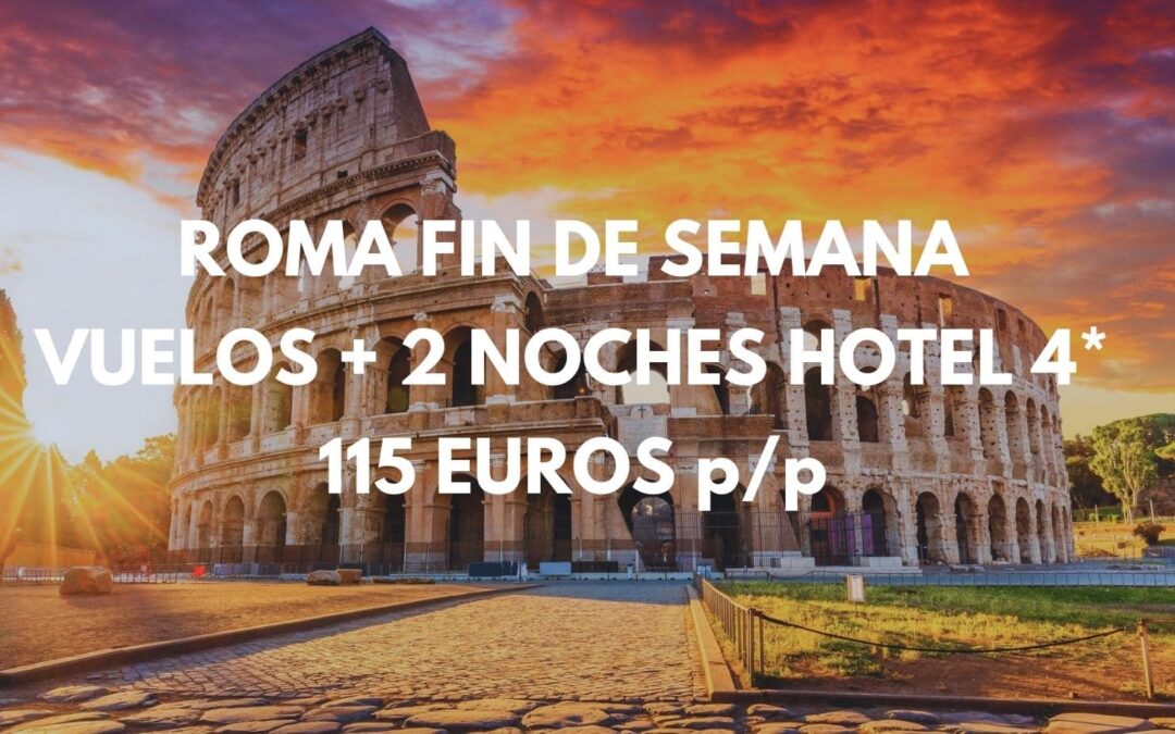 ROMA Fin de semana Navidades: Vuelos + 2 noches Hotel 4* centro histórico por SÓLO 115 Euros p/p