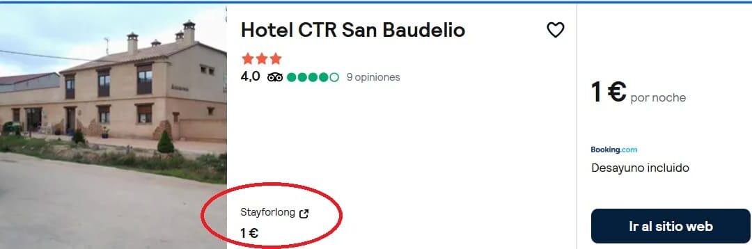 SORIA: Hotel con desayuno para dos por sólo 1 Euro