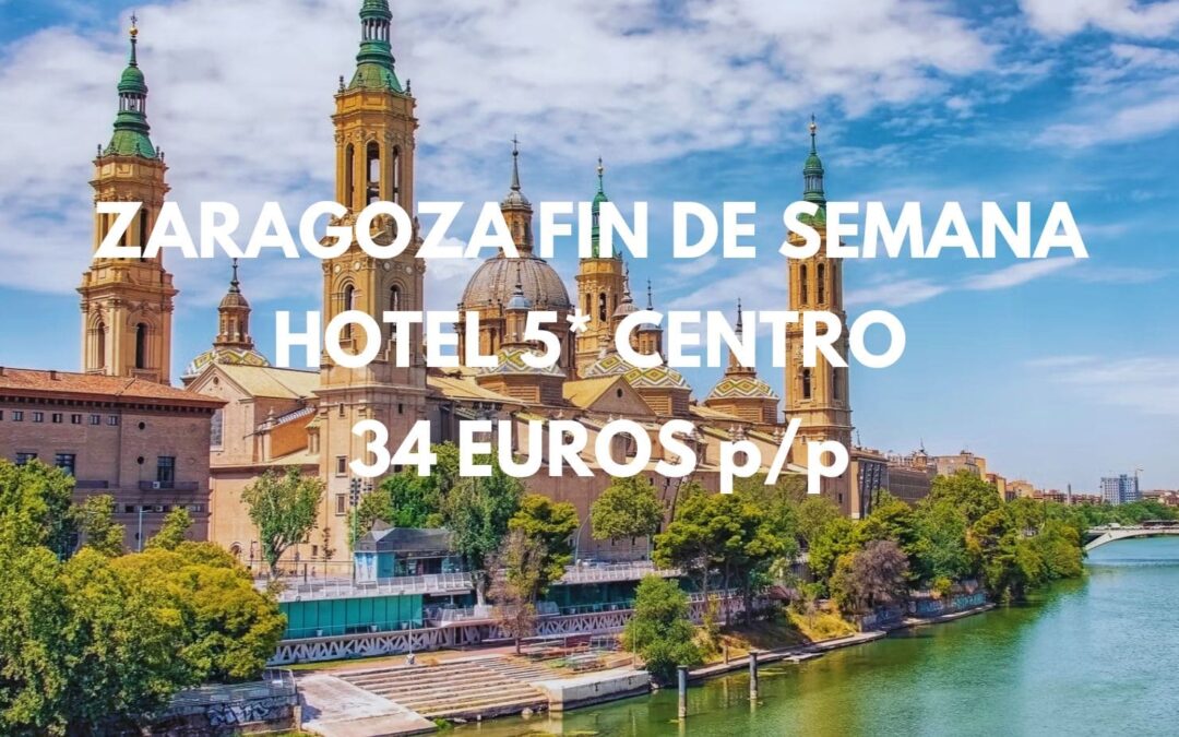 ZARAGOZA DE LUJO Navidades Fin de semana: Hotel 5* centro por sólo 34 Euros p/p