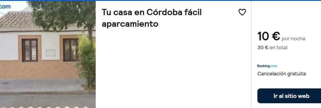 Casa dos dormitorios en CÓRDOBA fin de semana por sólo 5 Euros p/p