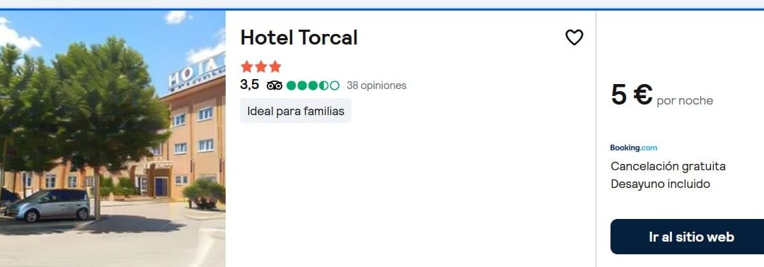 GUADALAJARA: Hotel con desayuno para dos por sólo 5 Euros