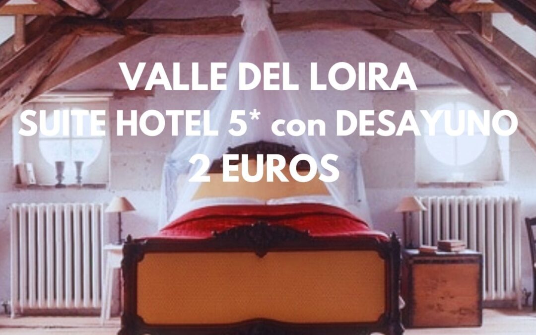 FRANCIA AGOSTO: SUITE en Hotel 5* DE LUJO EN VALLE DEL LOIRA con desayuno sólo 2 Euros