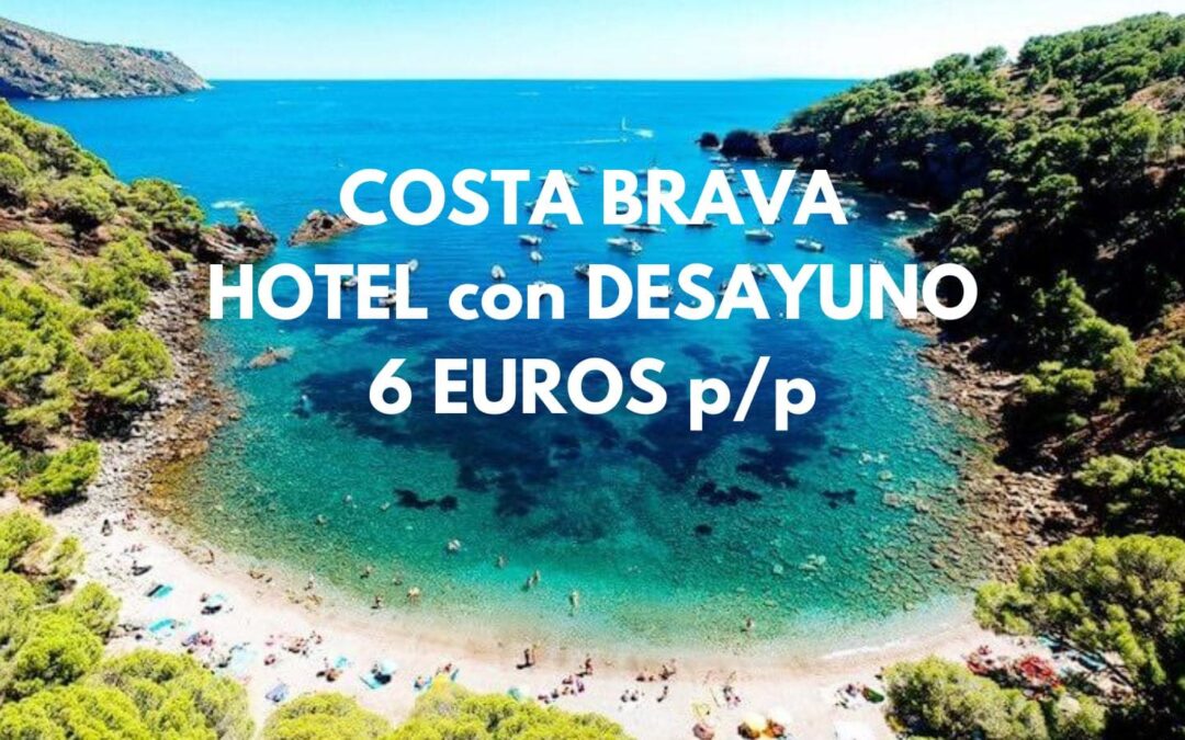 COSTA BRAVA frente al mar: Hotel en Roses con desayuno SÓLO 6 Euros p/p