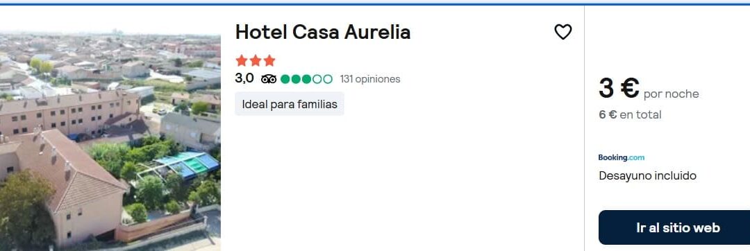 ZAMORA Fin de semana: Hotel con desayuno para dos por SÓLO 3 Euros