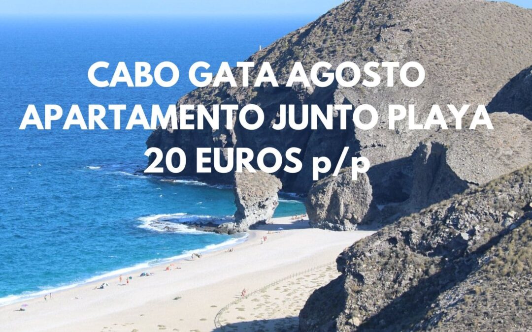 AGOSTO CABO DE GATA en Almería: Apartamento junto playa sólo 20 Euros p/p