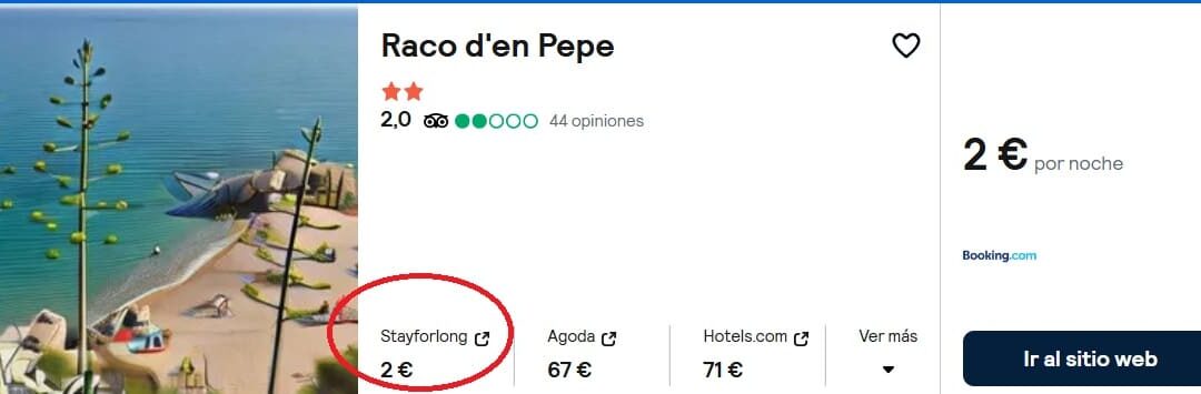 COSTA DEL MARESME Primavera: Hotel junto playa hasta tres pax SÓLO 2 Euros
