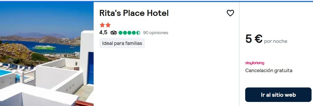ISLAS CÍCLADAS Verano: Hotel para tres pax por sólo 1 EURO p/p