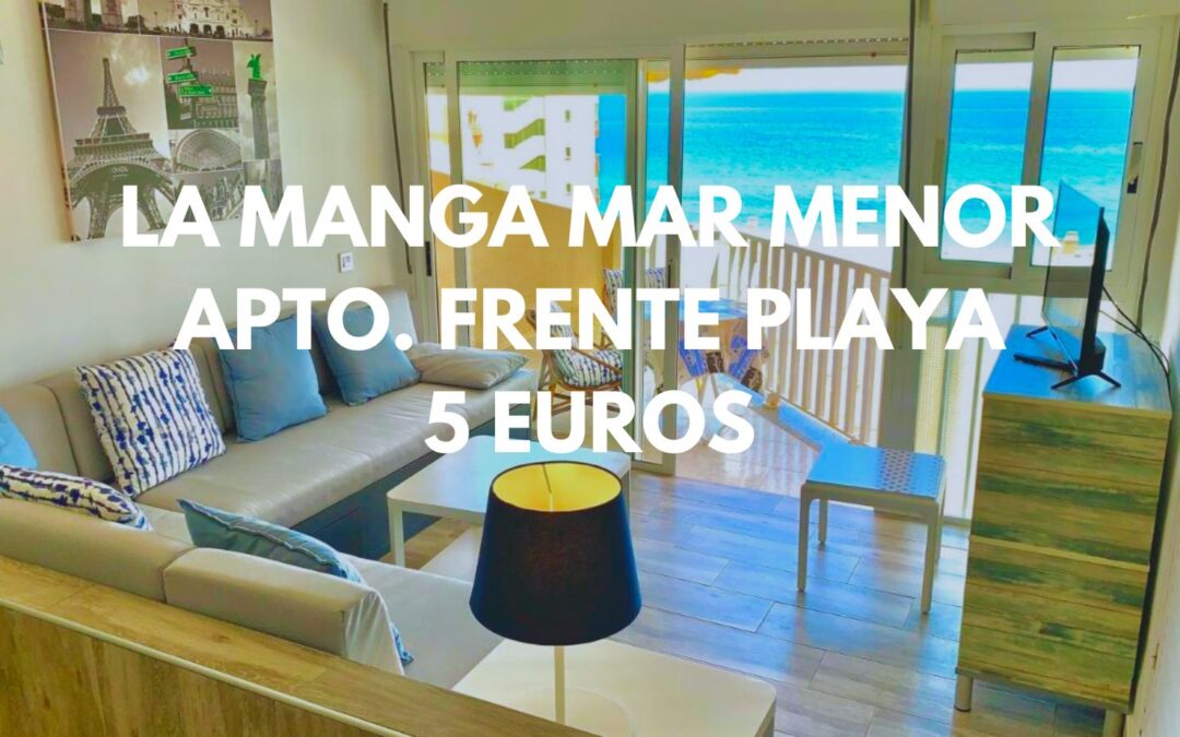 MAR MENOR en Mayo: Apartamento Deluxe frente a la playa por sólo 5 Euros