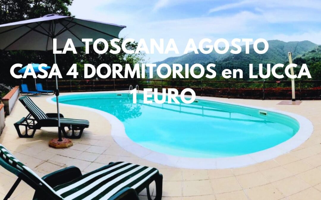 LA TOSCANA EN AGOSTO: Casa de 4 dormitorios en la preciosa LUCCA hasta nueve pax SÓLO 1 Euro