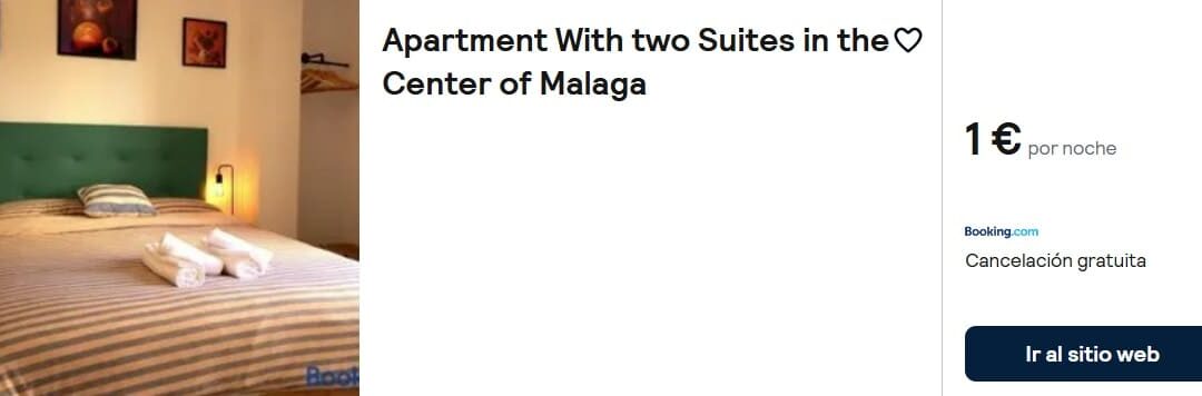 MÁLAGA Tarifa Error: Apartamento dos dormitorios centro SÓLO 1 Euro