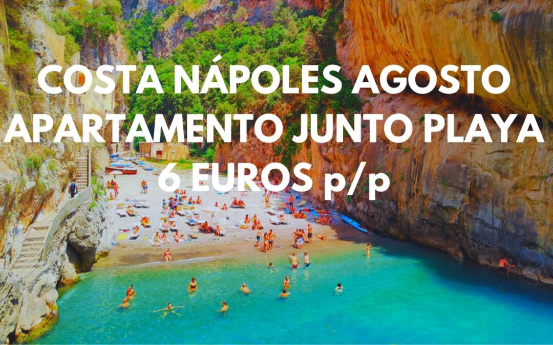 COSTA DE NÁPOLES JULIO y AGOSTO: Apartamento junto playa hasta tres pax SÓLO 6 Euros p/p
